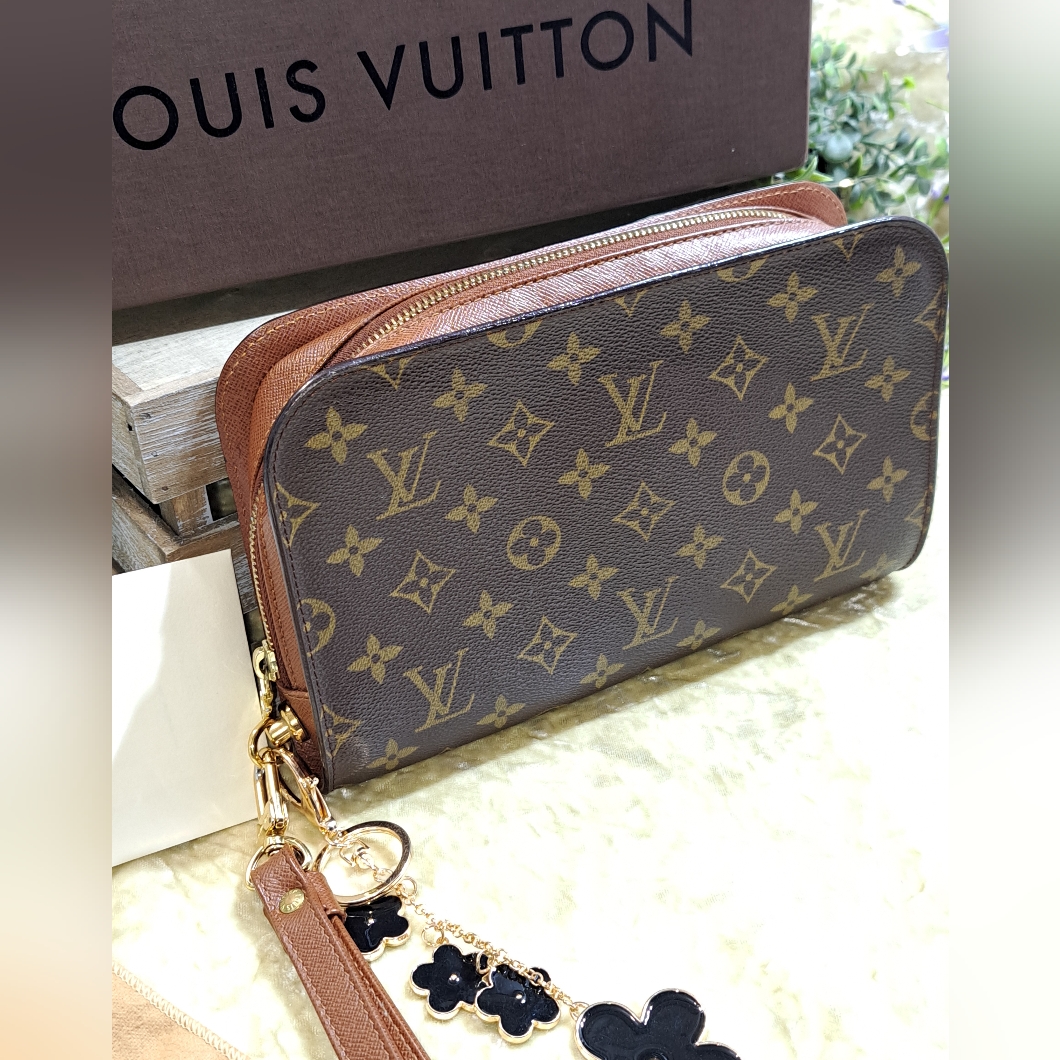 Louis Vuitton Monogram Orsay Clutch Bag With Box, Dustbag And Authenticity Cards